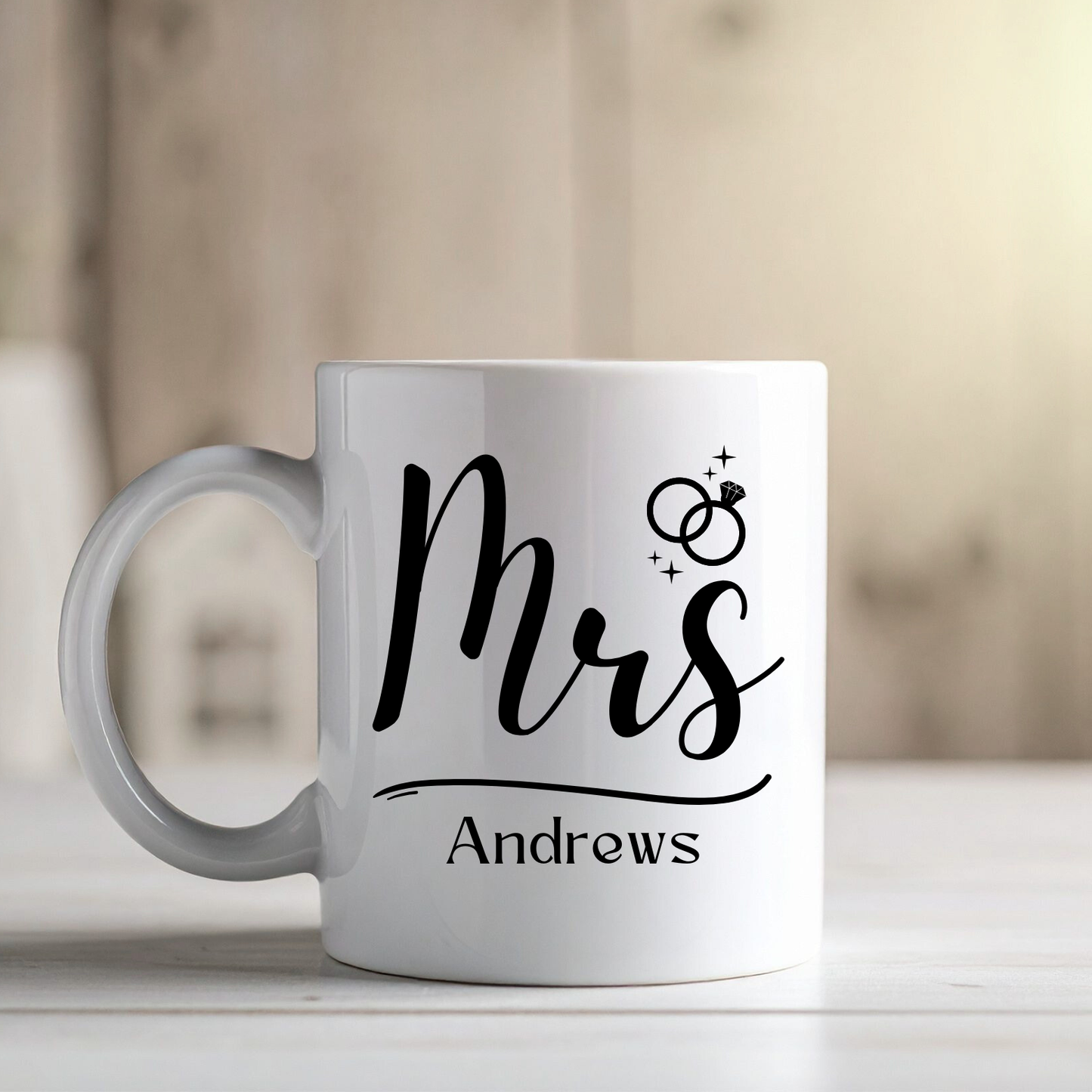 Personalised Mr & Mrs Mug Set