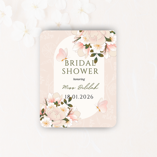 Personalised Bridal Shower Sticker