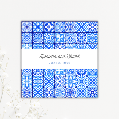 Greek Tile Wedding Coaster Collection