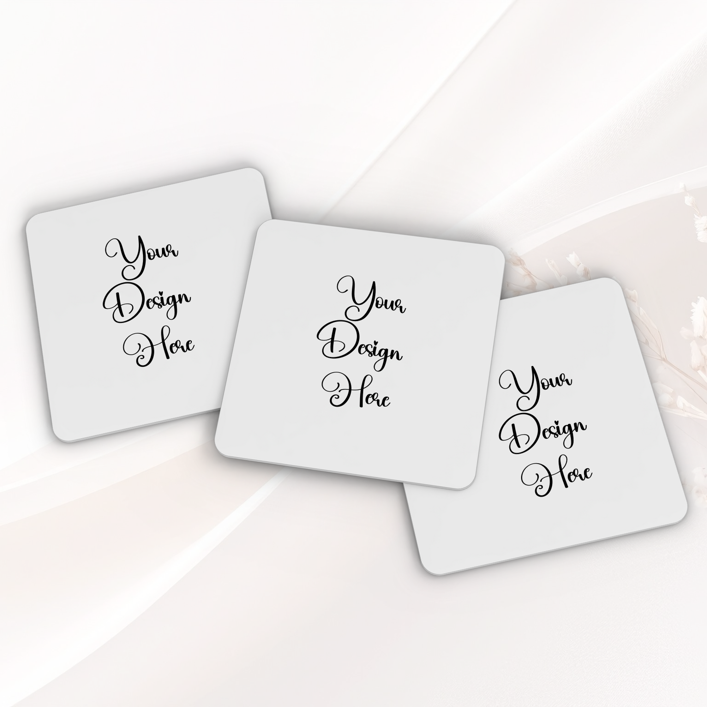 Custom Events Coasters 9cm Square/circle - 50 or more