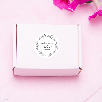 Wedding Sticker - Minimalist Botanical