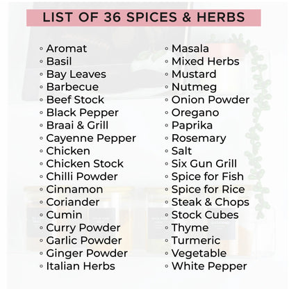 Botanical Wreath 36 Spice and Herb Labels